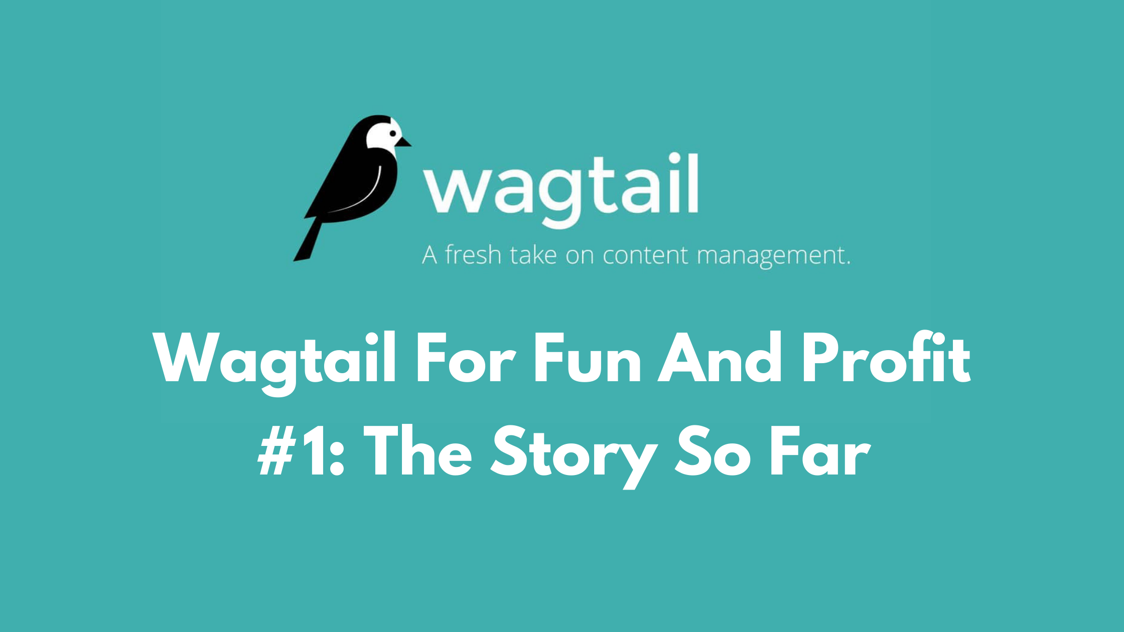 Wagtail For Fun And Profit #1 - Story So Far!